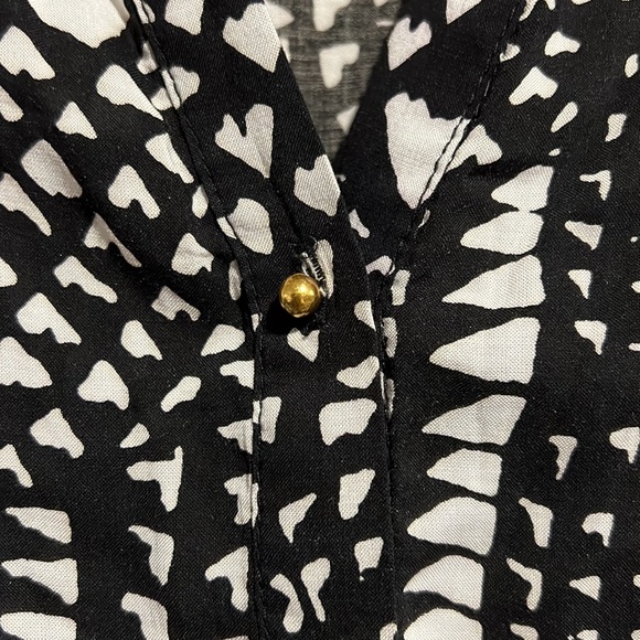 PHILOSOPHY black and white rayon blouse - Picture 3 of 3